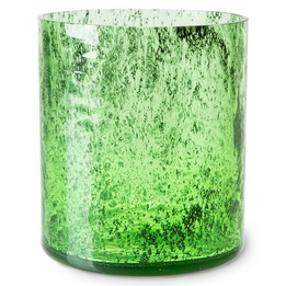 Overview image: cheetah glass vase
