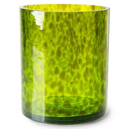 Overview image: cheetah glass vase