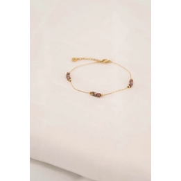 Overview image: Armband met steentjes amber